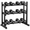 Dumbbell Rack 3-Tier Adjustable Dumbbell Rack Suitable for Dumbbells, Kettlebells,