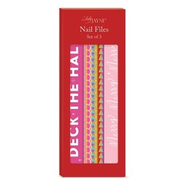 Lady Jayne Geo Pattern Holiday Nail File Set of 3 (60081)