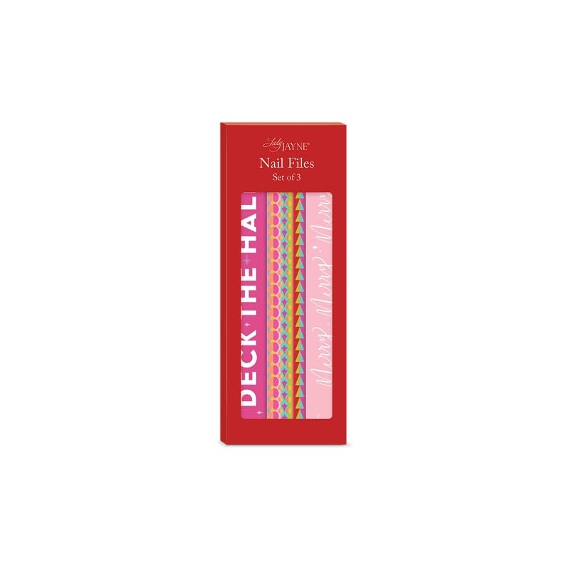 Lady Jayne Geo Pattern Holiday Nail File Set of 3