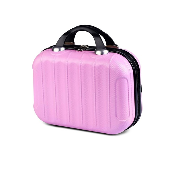 HAHONIA Hard Shell Vanity Cases with Elastic Band and Zipper,