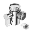 Shower Diverter Valve 3-Way Sink Faucet Splitter Chrome M22 X
