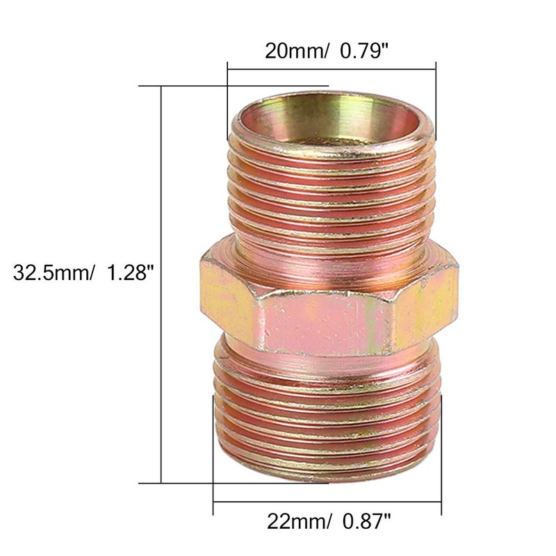 X AUTOHAUX 3pcs M20 x 1.5mm to M22 x 1.5mm
