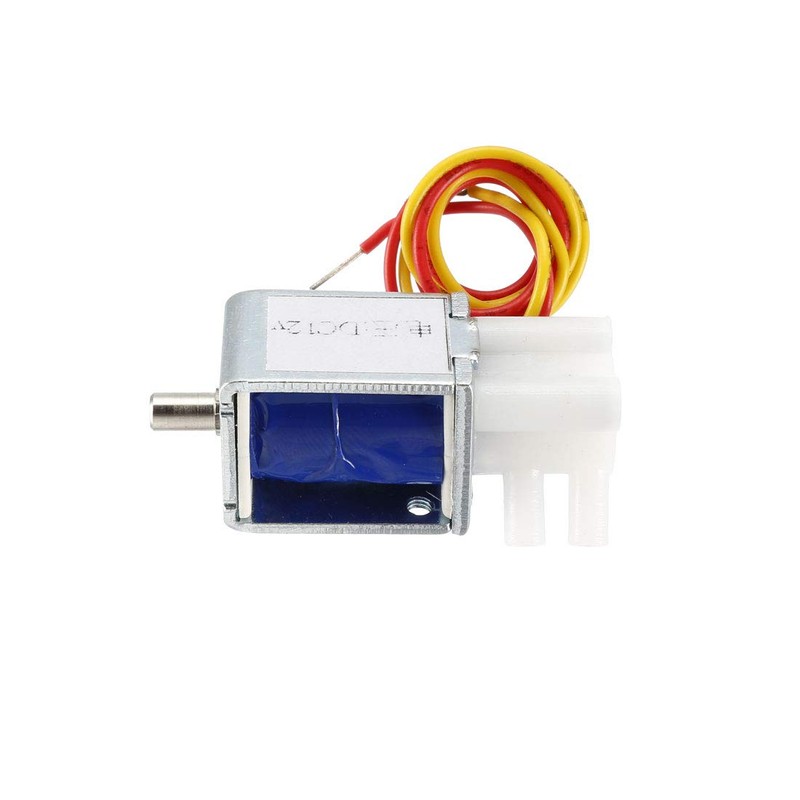 sourcing map Miniature Solenoid Valve 2 Position 3 Way DC12V