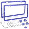 SHARE&CARE Christmas Bling License Plate Frame, Valentine's Festive Crystal License