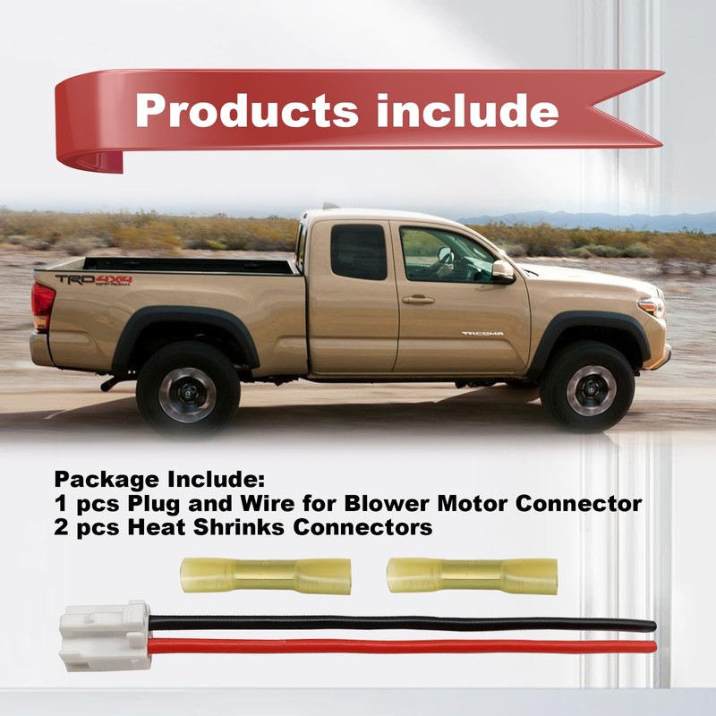 Blower Motor Connector Compatible with 2005-2016 T0yota Tacoma Replace OE#