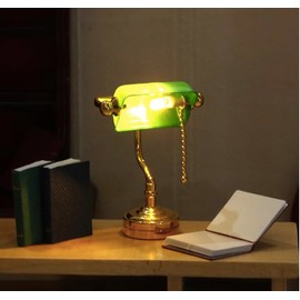 AirAds 1:12 Scale Dollhouse Miniature LED Desk lamp Elegant Table Light Dolls Light Fixture Dolls Accessories