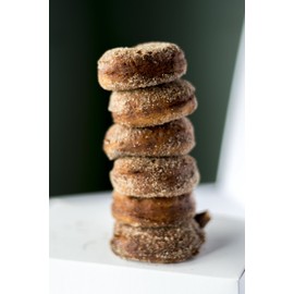 Carpe Donut Organic Apple Cider Cinnamon Sugar or Plain Donut (Plain, 48)
