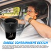 Car Ashtray, Windproof Smokeless Smellproof Self-Extinguishing Portable Mini Car Trash
