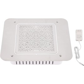 Brrnoo Colector de Polvo de Uñas 48W 3500RPM, Aspirador de Escritorio Integrado, Extractor sin Escobillas para Manicura y Pedicura, Enchufe EE.UU