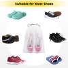 Vorspack Shoe Bags for Travel - 20 Pcs Transparent Drawstring
