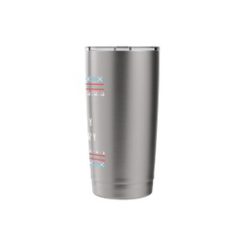 Nice, Naughty, Rosemary, Ugly Sweater Style Stainless Steel Insulated Tumbler