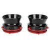 1 Pair NAB Hub Adapters Professional Polished Aluminum Reel to