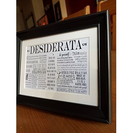 PR Desiderata Print in Frame