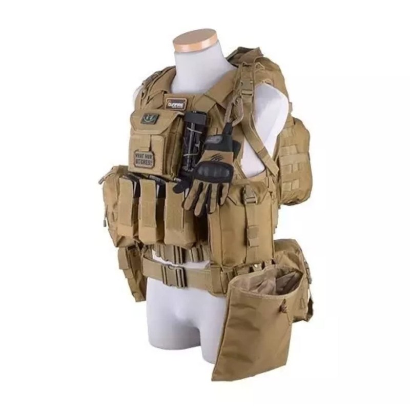 Gunfire Tactical Administration Panel with a Map Holder, Colour: Olive