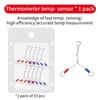 TICFOX 10Pcs Le-ad Free Temperature Sensor Line for HAKKO 191-212