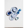 Abode Homewares Coastal Scallops Salad Plate, 10.5”, Pure Melamine, Indoor/Outdoor,