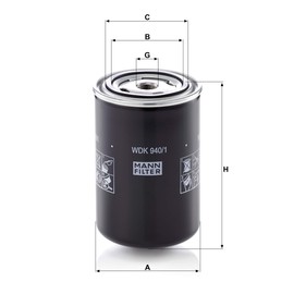 Original MANN-FILTER Fuel filter WDK 940/1 – For Utility Vehicles