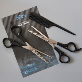 Pubic Hair Thinning Scissors for Y-Zone Grooming Scissors + Comb + Alcohol Swab 3ea