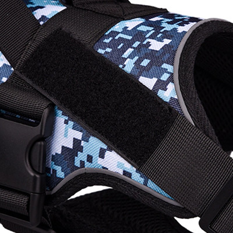 Pet Harness Waterproof Reflective Breathable Explosion Proof Punch Camouflage Dog