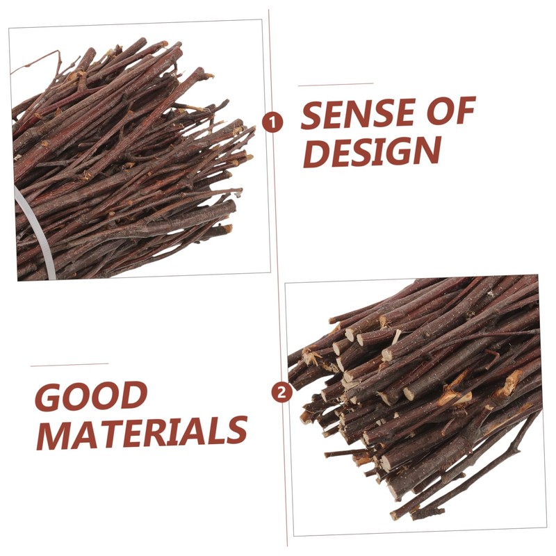 Beatifufu DIY Wood Sticks for Crafts Natural Log Branches Wooden