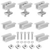 8pcs Solar Panel Mounting Clamps Aluminium AL6005-T5,Mid Clamps for 30-35mm