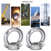 Fafeicy 10Pcs Lifting Eye Nut, Stainless Steel Lifting Nut, Heavy