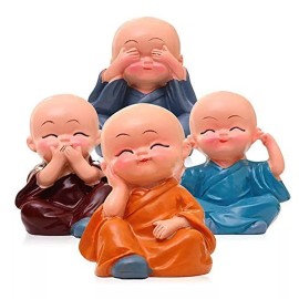 Star Future Figura Monjes Sabios Resina Adornos Decorativos Para Coches