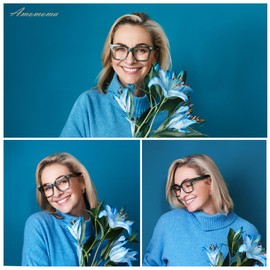 AMOMOMA 3 Pack Retro Oversized Square Reading Glasses for Women Trendy Chunky Blue Light Blocking Readers AM6168 Mix (+1.50 Magnification Strength)