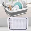 ZhildChen Collapsible Dish Rack Foldable Dish Drying Rack Portable Dish