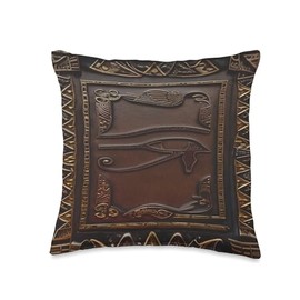 Eye Of Egyptian Symbolism Horus - Creative And Occult Magic Throw Pillow