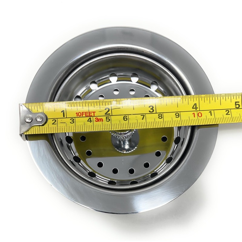 Stainless Steel Kitchen Sink Assembly Kit with Flange and Strainer