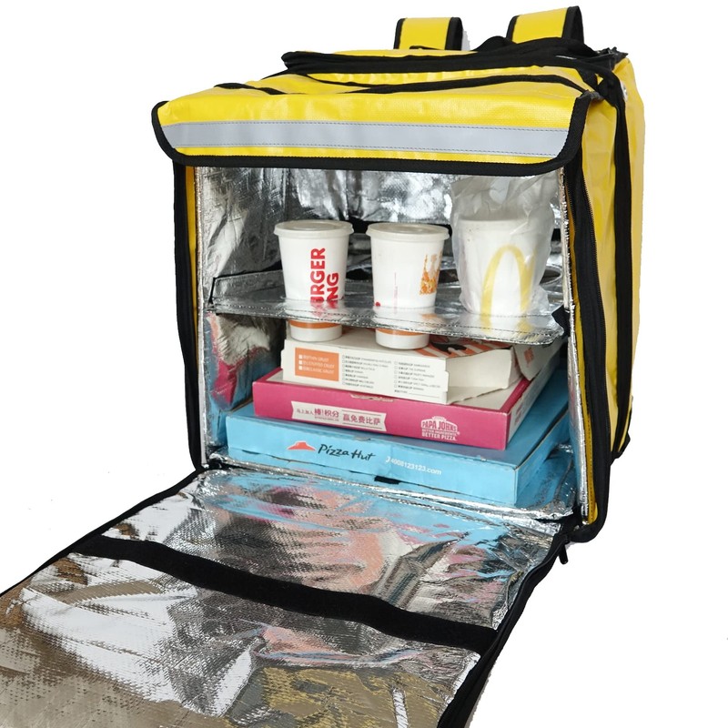 Packir PK-GV: Extendable Food Delivery Rucksacks, Flexible Pizza Takeaway Bags,