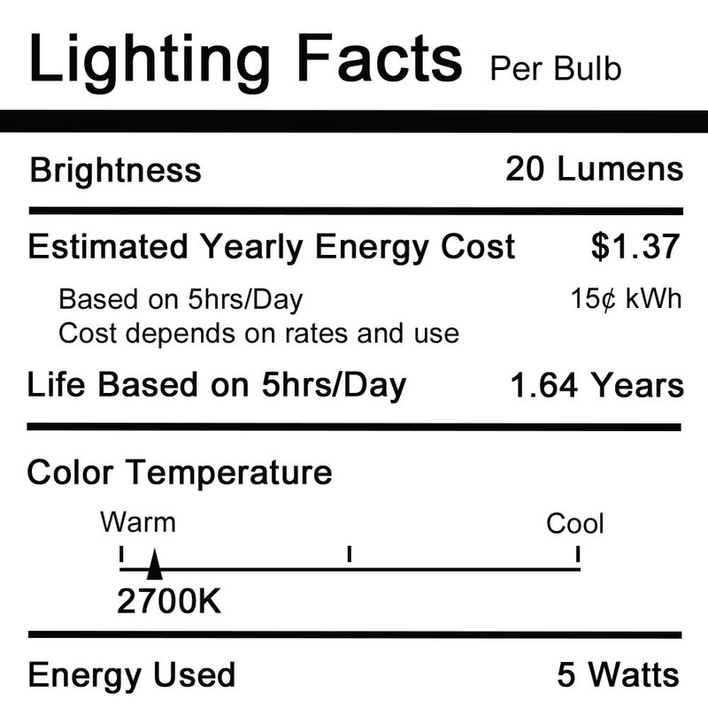 Novelty Lights 25 Pack G40 Frosted White Outdoor Globe Bulbs,