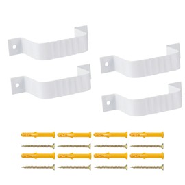Downspout Strap 2x3 Leader Strap 2x3 4pcs (White)