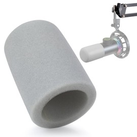 Foam Pop Filter - Microphone Cover Windscreen Compatible with Fifine K658 for Recording and Streaming by YOUSHARES (Light Gray)
