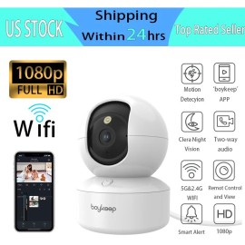 boykeep 5G WiFi Security Camera Baby Pet Monitor indoor Smart Home Wired Cam 2K