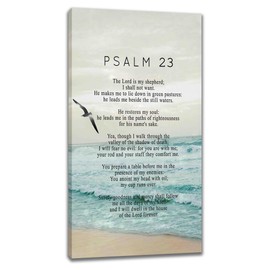 citari Psalm 23 Extra Large Framed Wall Art for Living Room, Christian Oversized Wall Decor, Religious Canvas Print Painting, Modern Art Large Pictures for Bedroom Office 60" x 30"