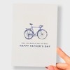 Postcard Prints - Father's Day Card For Dad Bicycle Illustration