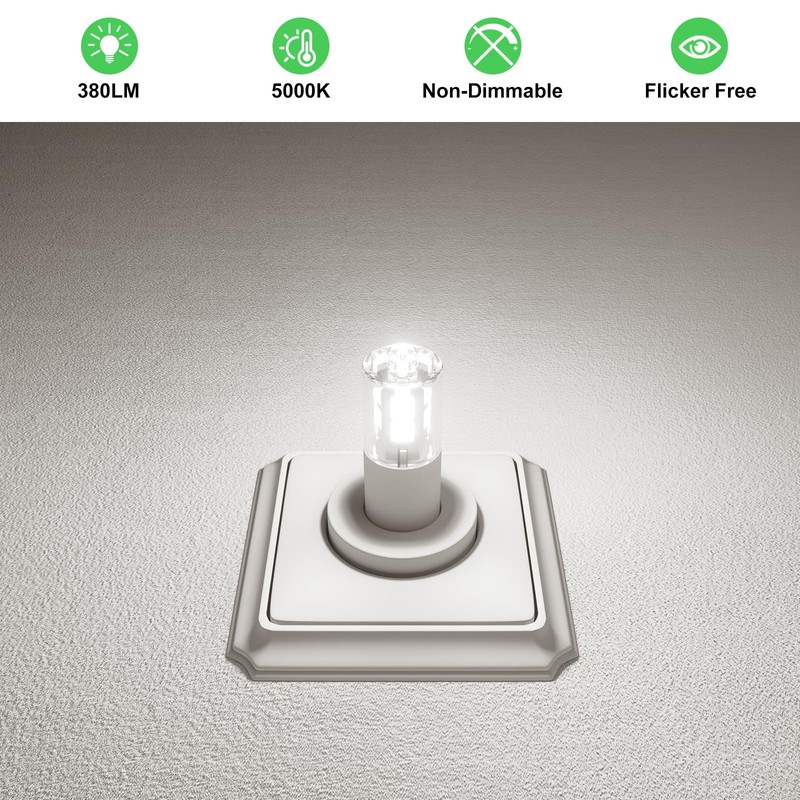 KAPATA G4 LED Bulbs Daylight White 5000K 3W 12V JC