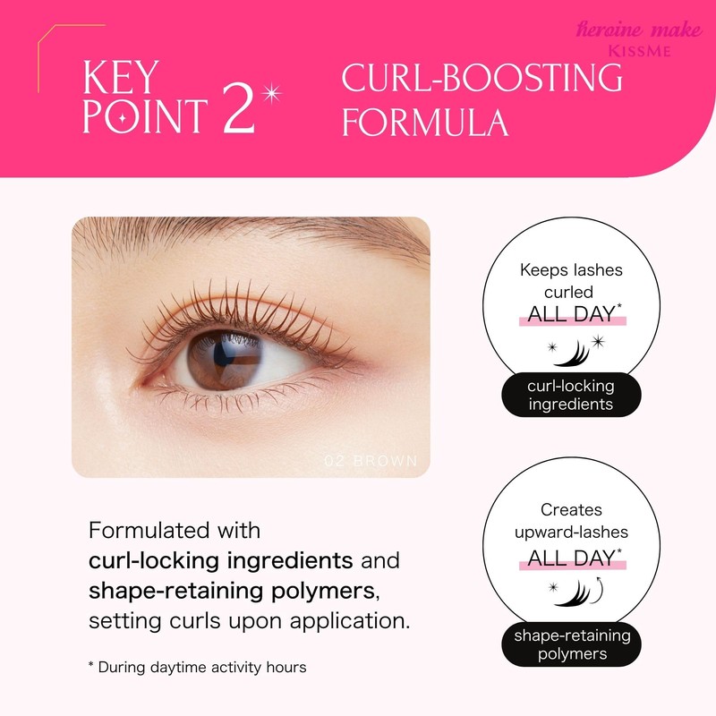 Heroine Make Long Up Mascara Super WP - 02 Brown