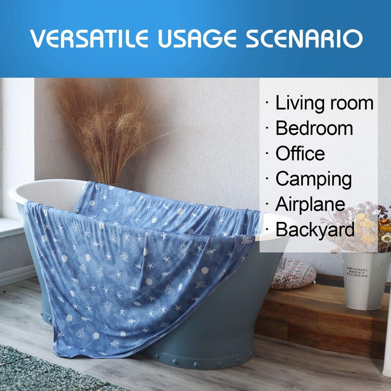 Ailemei Direct Cooling Throw Blanket with Double Sided Cold Effect,