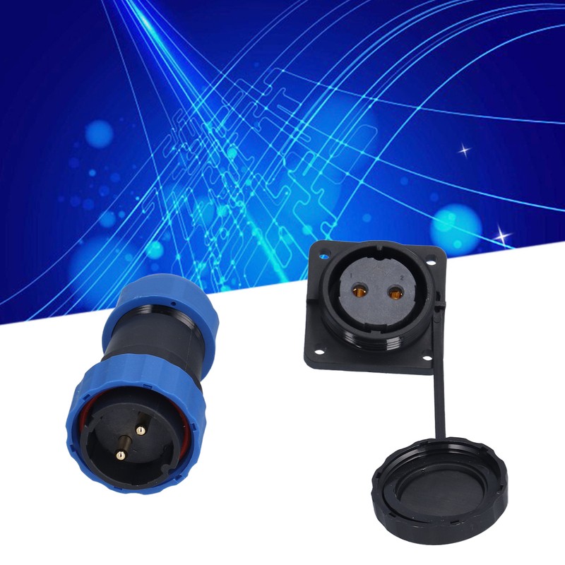 Waterproof Connector Square 4 Holes IP68 Aviation Power Socket 380V