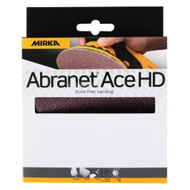 Mirka Abranet Ace HD Mesh Sanding Discs Diameter 150 mm Velcro / Grain P120 / Pack of 5 / AH24100512 / for 150 mm Eccentric and Sanding Machines / for Sanding Hard Surfaces, Wood, Spatula, Varnish,
