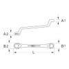 KS Tools 517.0845 Classic Double Ring Spanner Offset 12 x