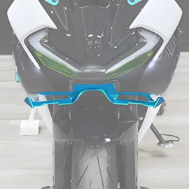 XIDAODIT For CFMOTO 675SR 675SRR 675 SR 675SR-R 675SS 2024 2025 Motorcycle Front Fairing Winglet Aerodynamic Spoiler Beak Nose Cone Extension Fixed Wing Kit (Blue)