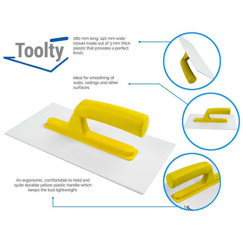 Toolty Plastic Float ABS - 140x280mm -Thickness 3mm - for