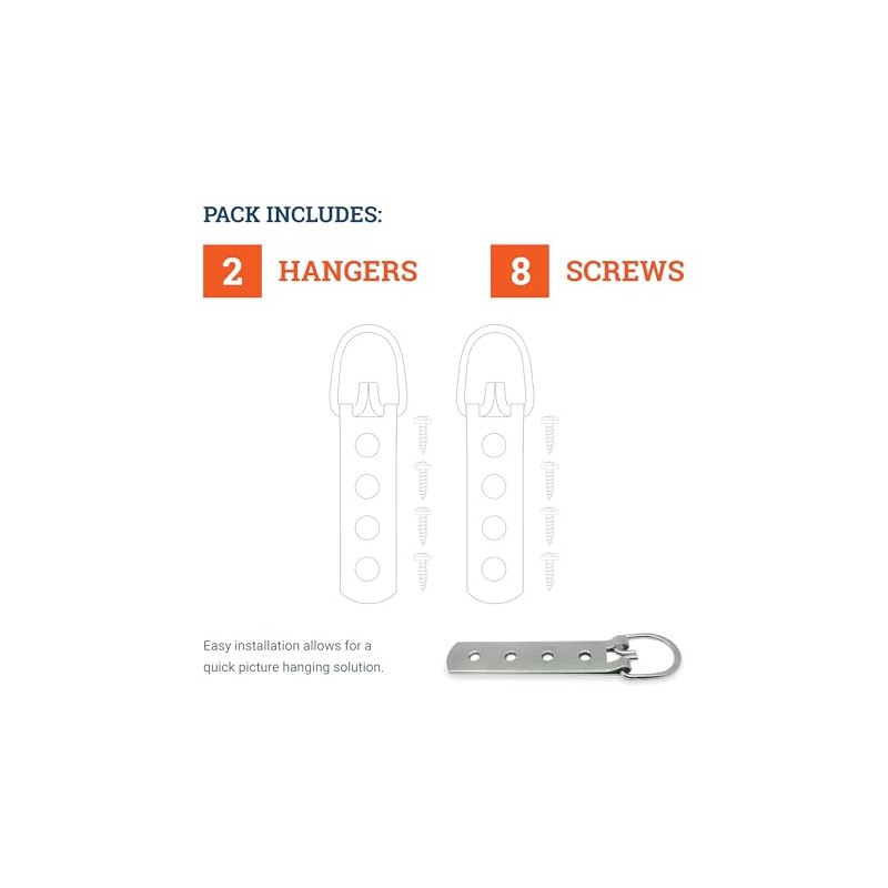 PHS Extra Large Heavy Duty D-Ring Picture Hangers - 2