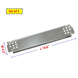 Direct Store DP149 (5-pack) Stainless Steel Grill Heat Plates Replacement for Home Depot Nexgrill 4 burner 720-0830H, 5 Burner 720-0888, 720-0888N, 720-0882A, 720-0882S, 6 Burner 720-0896B, 720-0898…