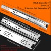 10 inch Drawer Slides 4 Pairs (8pcs) 3 fold Full