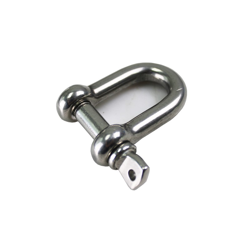 HFS(R) 10 Piece Stainless Steel Shackle, Load 400kg, D-Shaped Shackle,